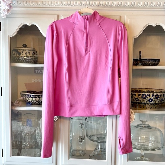 NWT YOGALICIOUS Lux Crosstrain Everyday Half Zip Jacket Color First Bloom Sz XL‌ - Picture 3 of 8